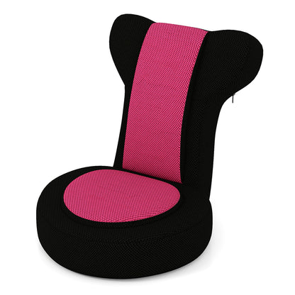 Floor Comfy Gaming Leisure Chair with Adjustable Headrest and Backrest, Pink Floor Chairs at Gallery Canada