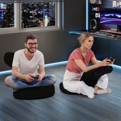 Floor Comfy Gaming Leisure Chair with Adjustable Headrest and Backrest, Pink Floor Chairs at Gallery Canada