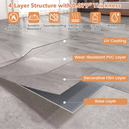 Vinyl Plank Flooring Floor Tile, Waterproof Decorative Fencing & Flooring at Gallery Canada