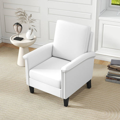 Floral Accent Chair Farmhouse Boho Armchair with Solid Wood Legs and High Back, Beige Sofas & Loveseats at Gallery Canada
