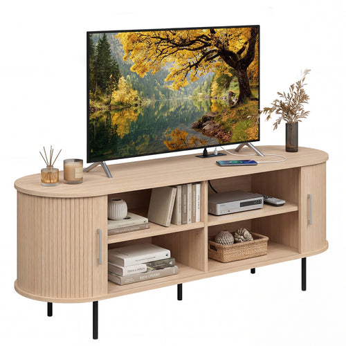 Fluted TV Stand For 60