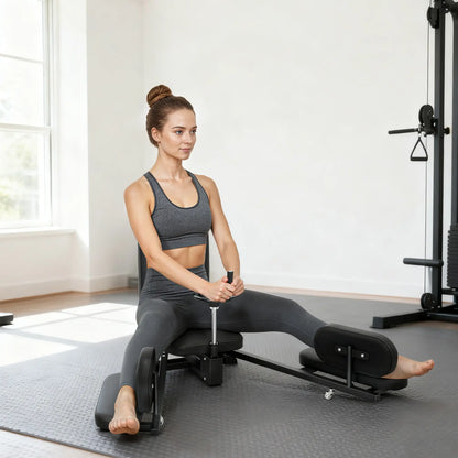 Leg Stretcher, 180° Adjustable Leg Split Machine with Handwheels Strength Training Equipment at Gallery Canada