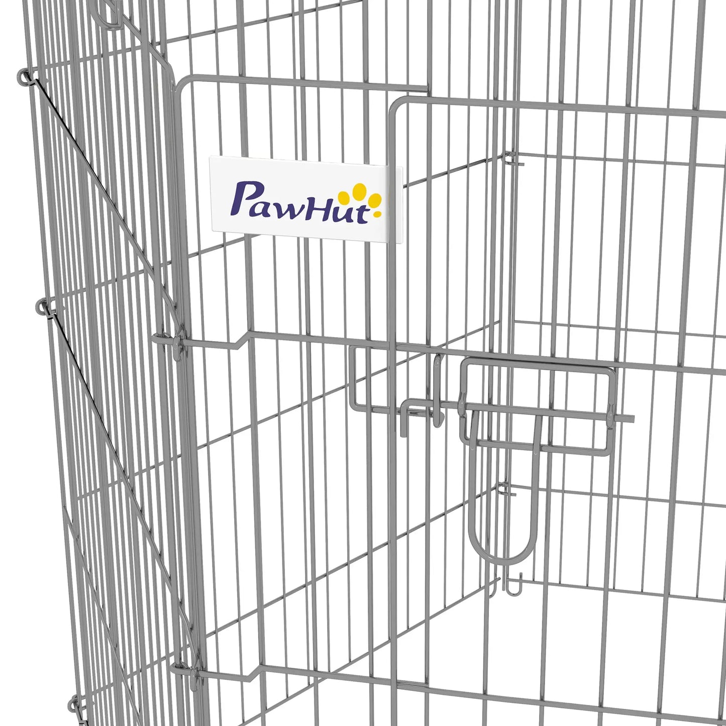 36 Inch 8-Panel Dog Playpen, Foldable Pet Exercise Crate, Black Dog Cages & Crates at Gallery Canada