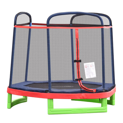 84.75 Inch Kids Trampoline with Safety Net, Red Trampolines at Gallery Canada