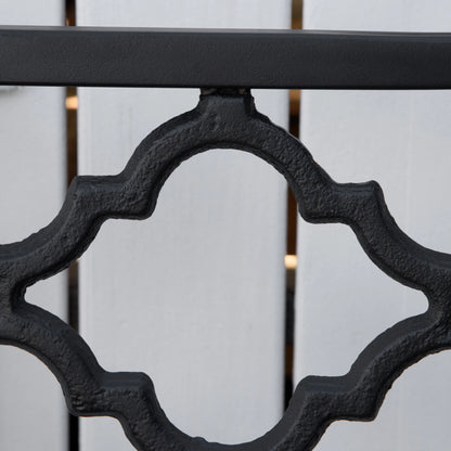 2-Seater Steel Garden Bench, Antique Outdoor Loveseat, Black Outdoor Benches at Gallery Canada