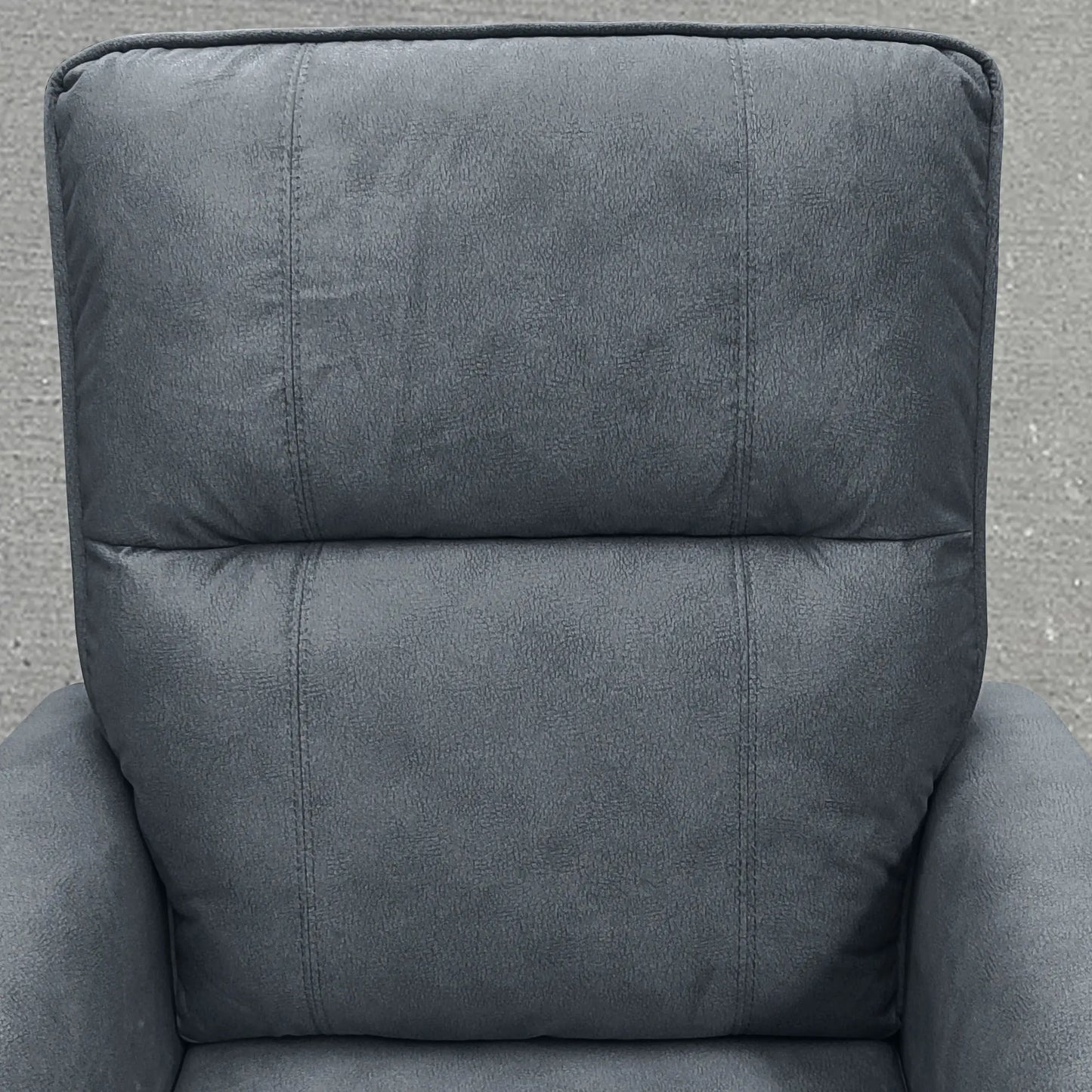 Fabric Recliner Chair, USB Ports, Footrest, Charcoal Grey Sofas & Reclining Chairs at Gallery Canada