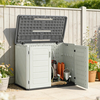 35 Cu.Ft Outdoor Storage Cabinet, Waterproof HDPE Shed With Lockable Doors Outdoor Storage Cabinet at Gallery Canada