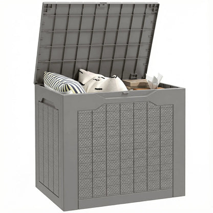 28 Gallon Deck Box, Resin Outdoor Storage With Handles, Waterproof UV Resistant Patio Storage Boxes at Gallery Canada