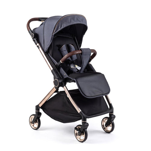 Foldable Baby Stroller Reversible Handle, Gray