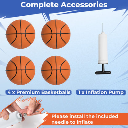 Foldable Basketball Arcade Game Kids Basketball Hoop Machine with 8 Exciting Playing Modes Game Room at Gallery Canada