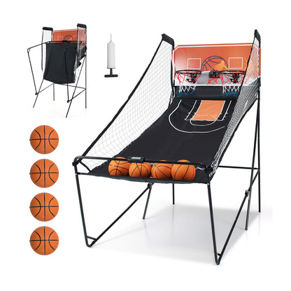 Foldable Basketball Arcade Game Kids Basketball Hoop Machine with 8 Exciting Playing Modes Game Room Options at Gallery Canada