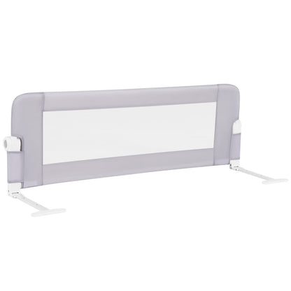 Foldable Bed Rail Baby Bed Guard, Light Gray