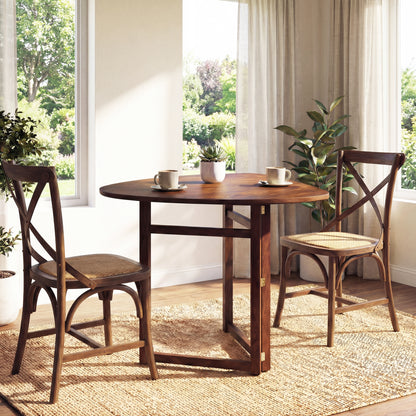 Foldable Dining Table 31.5, Triangular Kitchen Table For 2, Walnut Dining Tables at Gallery Canada