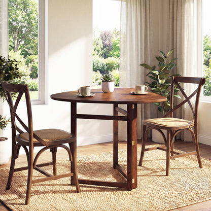 Foldable Dining Table 31.5, Triangular Kitchen Table For 2, Walnut Dining Tables at Gallery Canada