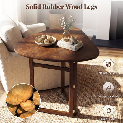 Foldable Dining Table 31.5, Triangular Kitchen Table For 2, Walnut Dining Tables at Gallery Canada