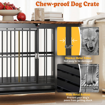 Foldable Dog Crate Furniture, Removable Tray, Lockable Door, S, Black Dog Kennels at Gallery Canada