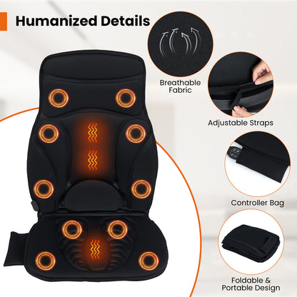 Foldable Full Body Massage Mat with 10 Vibration Motors, Black Back Massager at Gallery Canada