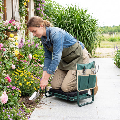 Foldable Garden Kneeler And Seat, Green Garden Tools at Gallery Canada