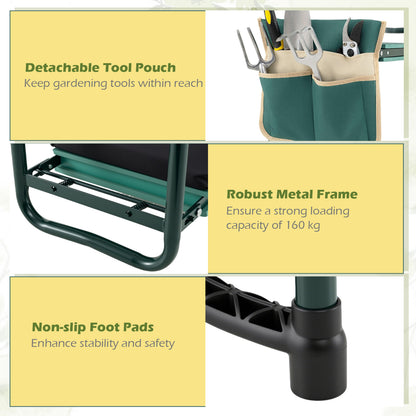 Foldable Garden Kneeler And Seat, Green Garden Tools at Gallery Canada