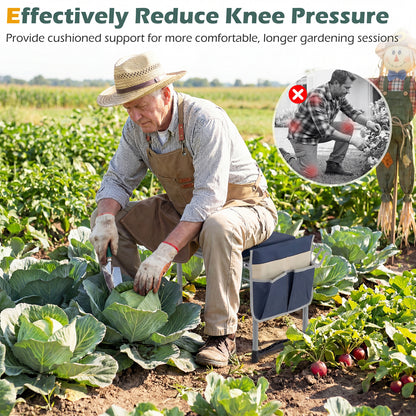 Foldable Garden Kneeler And Seat, Navy Garden Tools at Gallery Canada