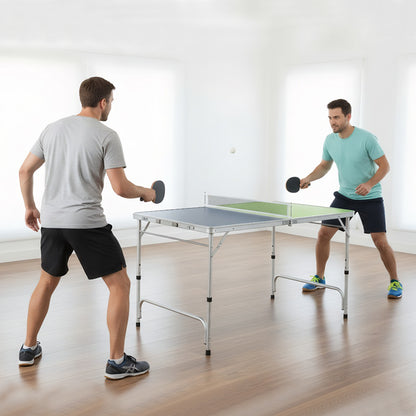 Foldable Ping Pong Table Set, Mini Table Tennis, Adjustable Height, Blue, Green Sport Equipments at Gallery Canada