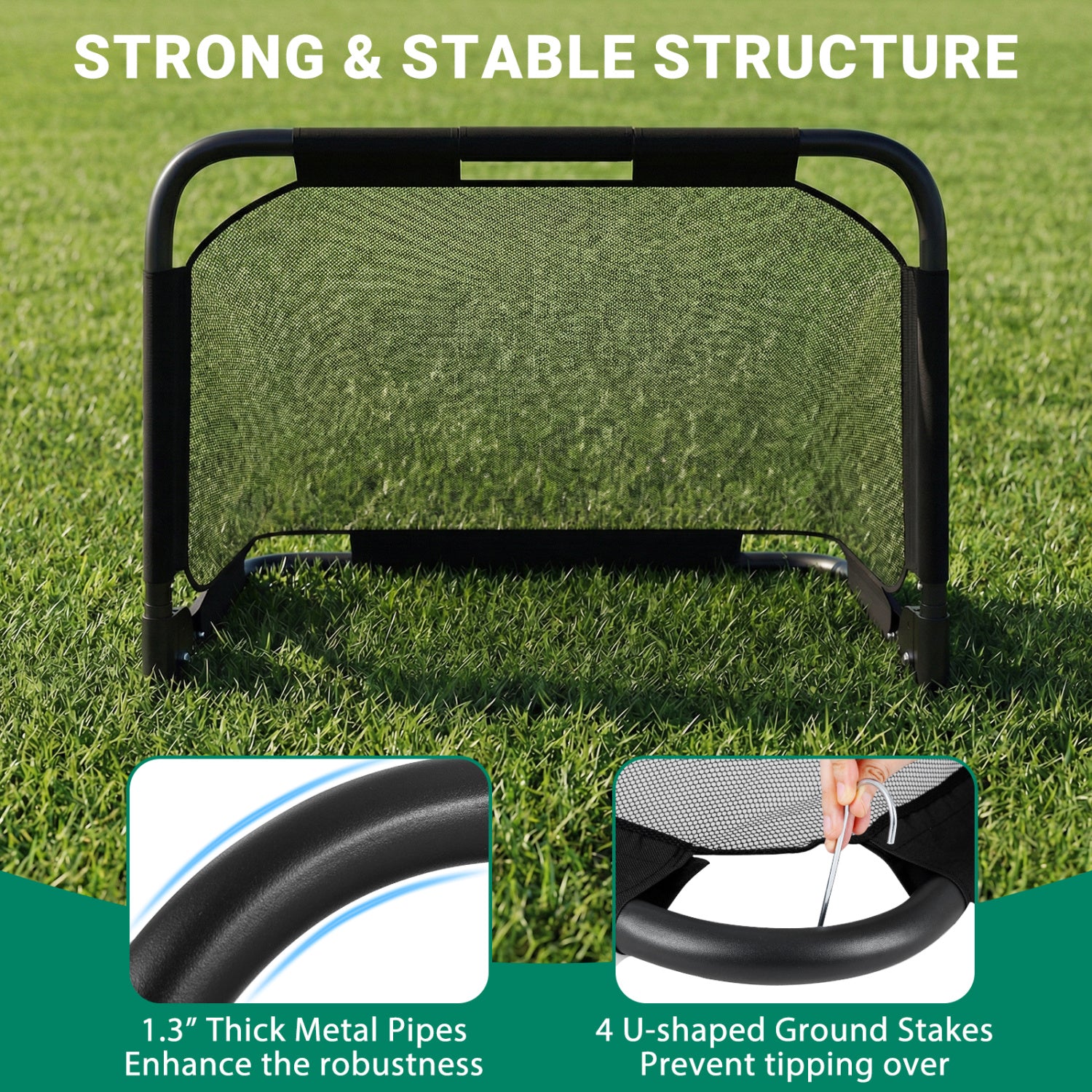 3 x 2 FT Portable Football Training Net, Black Sport Equipments at Gallery Canada