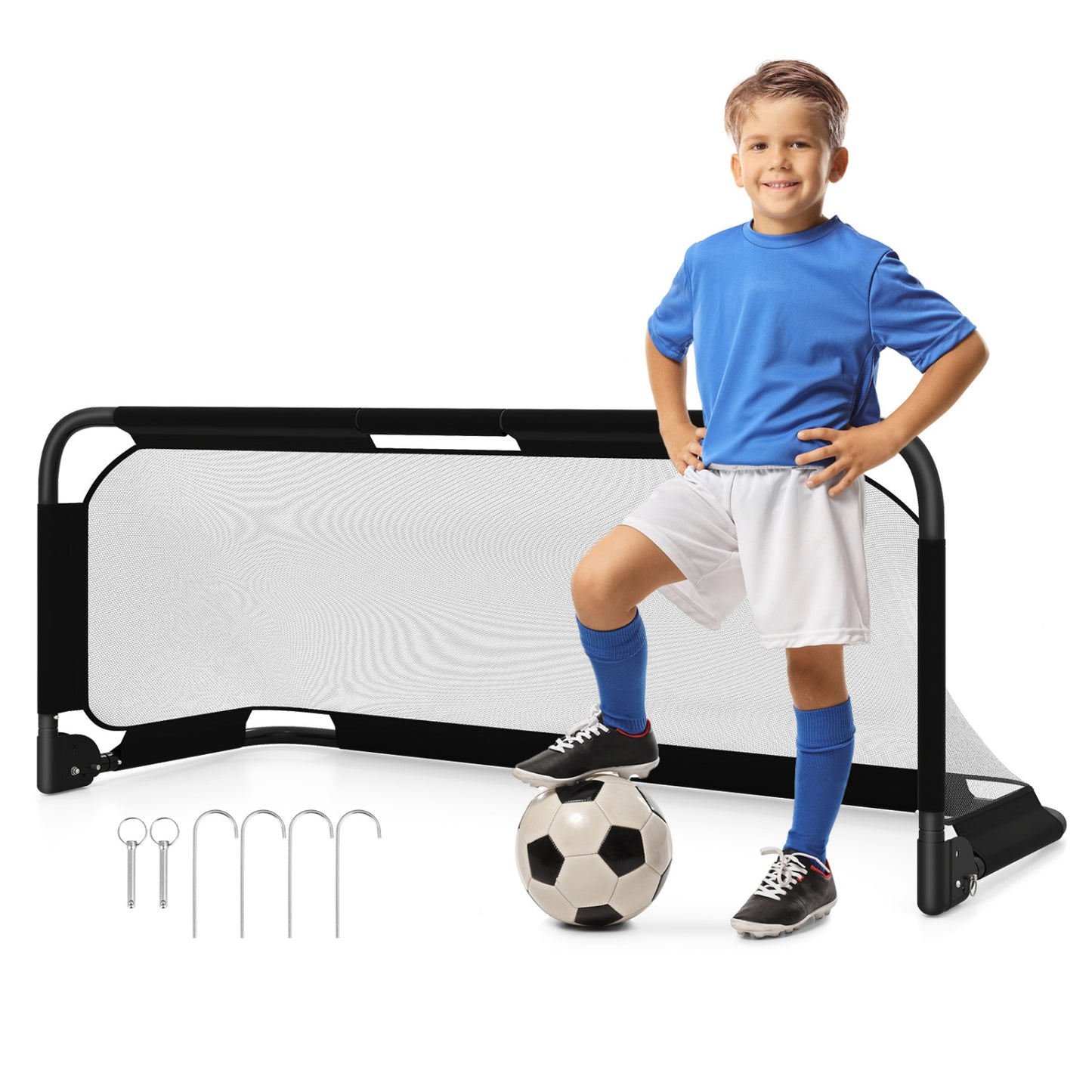 5x3 FT Portable Pop-up Football Training Net, Black Sport Equipments Black at Gallery Canada