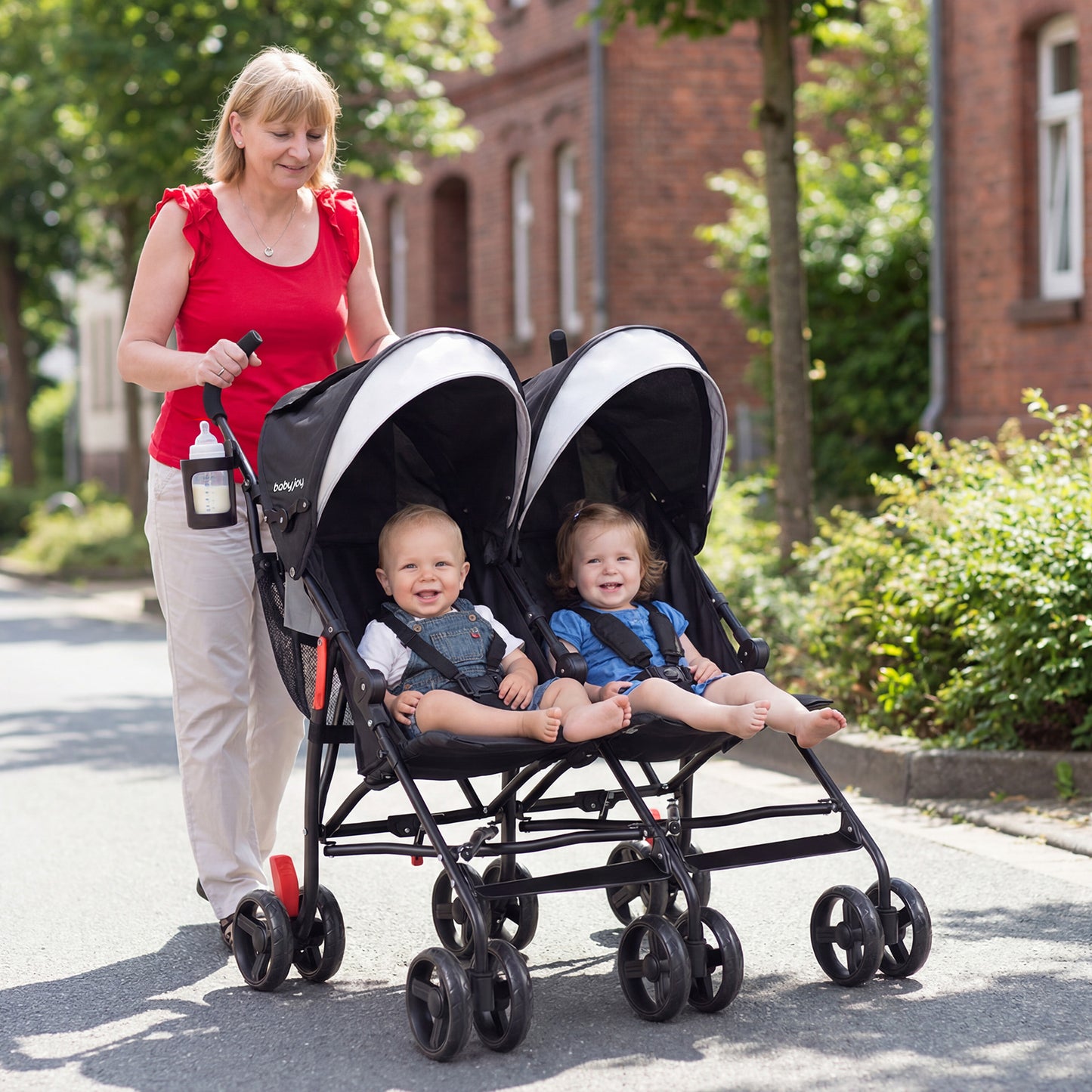 Foldable Twin Baby Stroller, Ultralight Umbrella, Black Baby Strollers at Gallery Canada