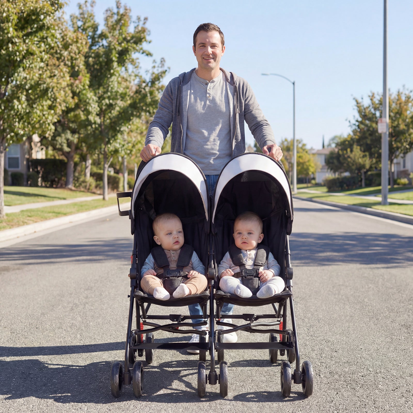 Foldable Twin Baby Stroller, Ultralight Umbrella, Black Baby Strollers at Gallery Canada