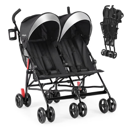 Foldable Twin Baby Stroller, Ultralight Umbrella, Black Baby Strollers at Gallery Canada
