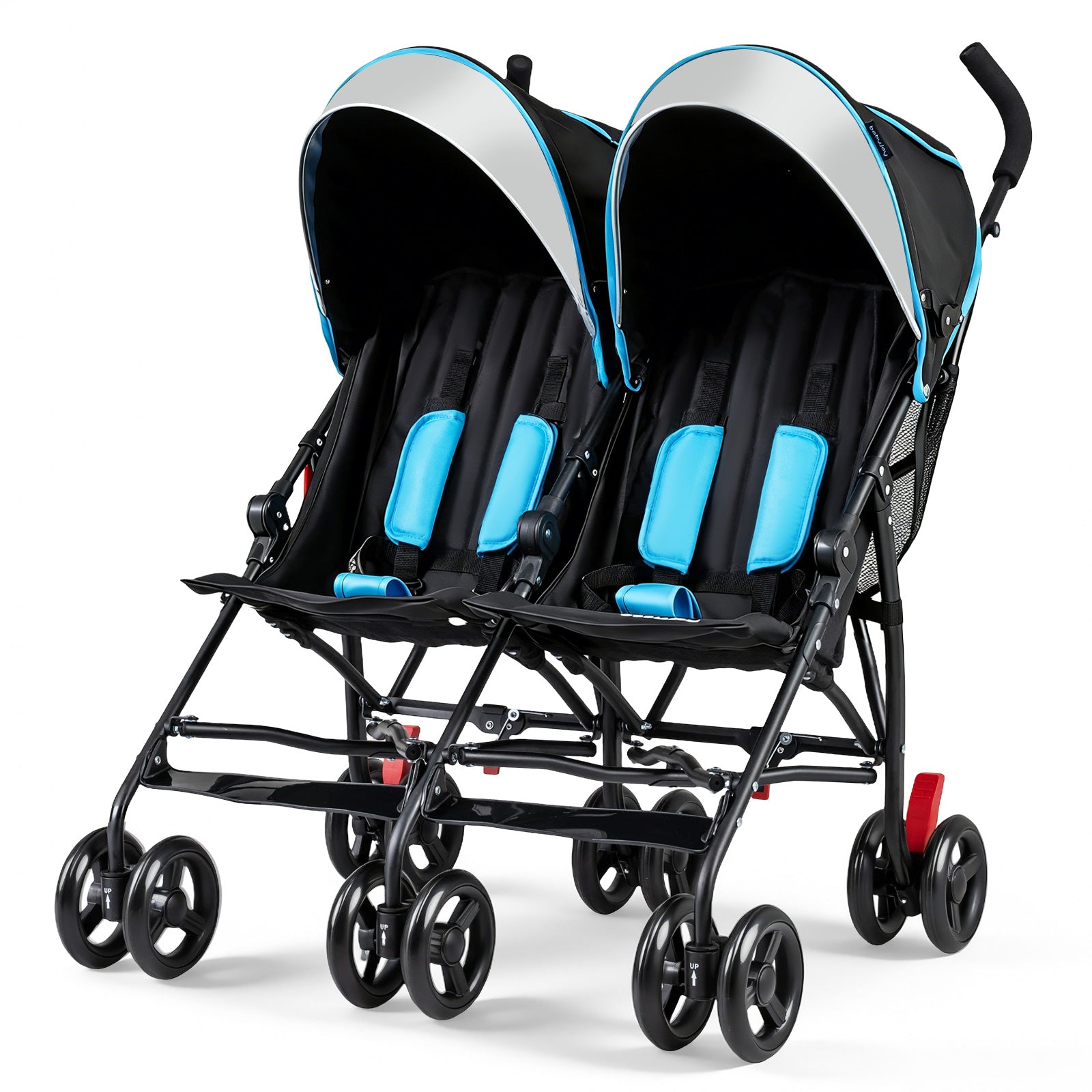 Foldable Twin Baby Double Stroller Ultralight Umbrella Kids Stroller, Navy Baby Strollers at Gallery Canada