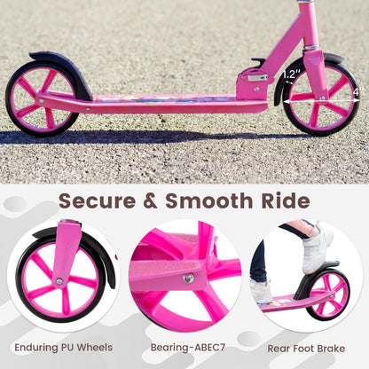 Folding Aluminum Scooter, 3 Adjustable Heights, Pink Scooters at Gallery Canada