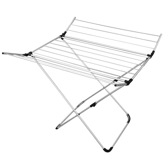 Folding Aluminum Clothes Drying Rack with 2 Side Wings Drying Racks Options at Gallery Canada