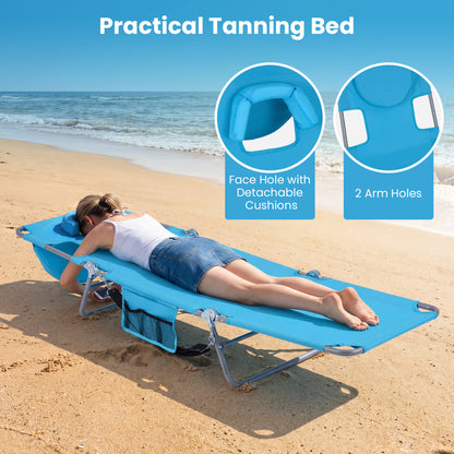 Folding Beach Lounge Chair, Adjustable Backrest, Turquoise Beach & Lawn Chairs at Gallery Canada