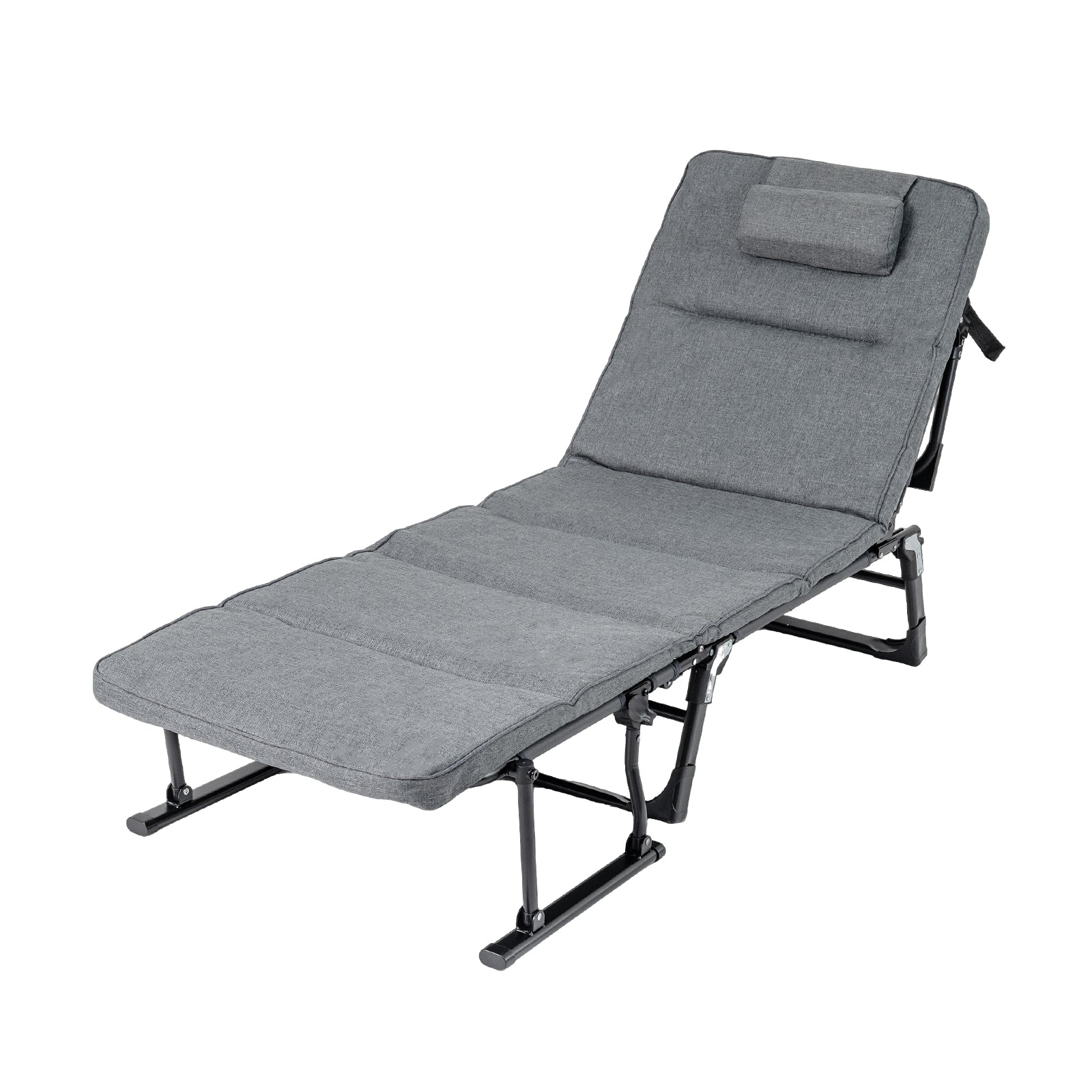 Folding Camping Cot With Mattress, 3 In 1 Convertible Sofa Sleeper, Gray Camping Furniture at Gallery Canada