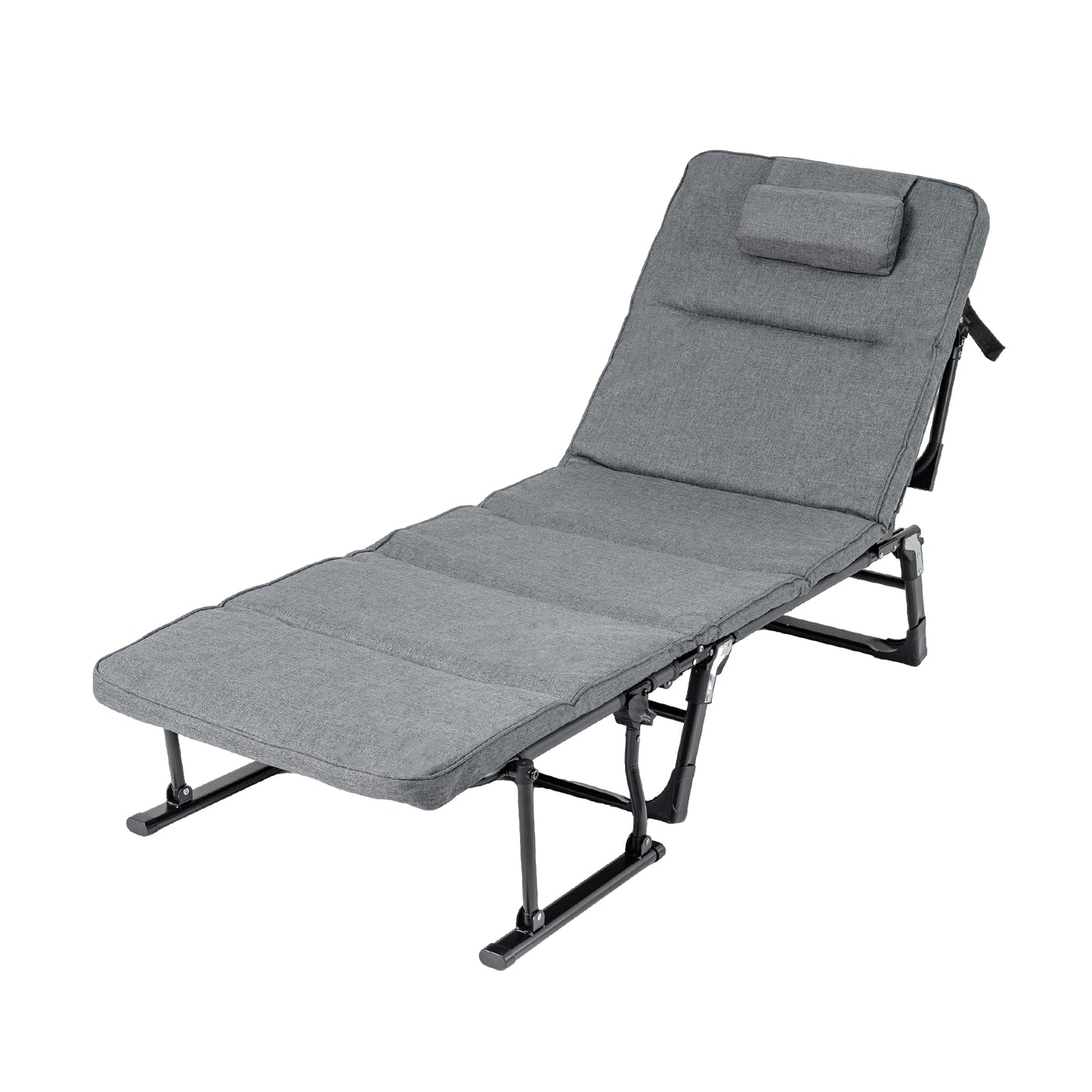 Folding Camping Cot With Mattress, 3 In 1 Convertible Sofa Sleeper, Gray Camping Furniture at Gallery Canada