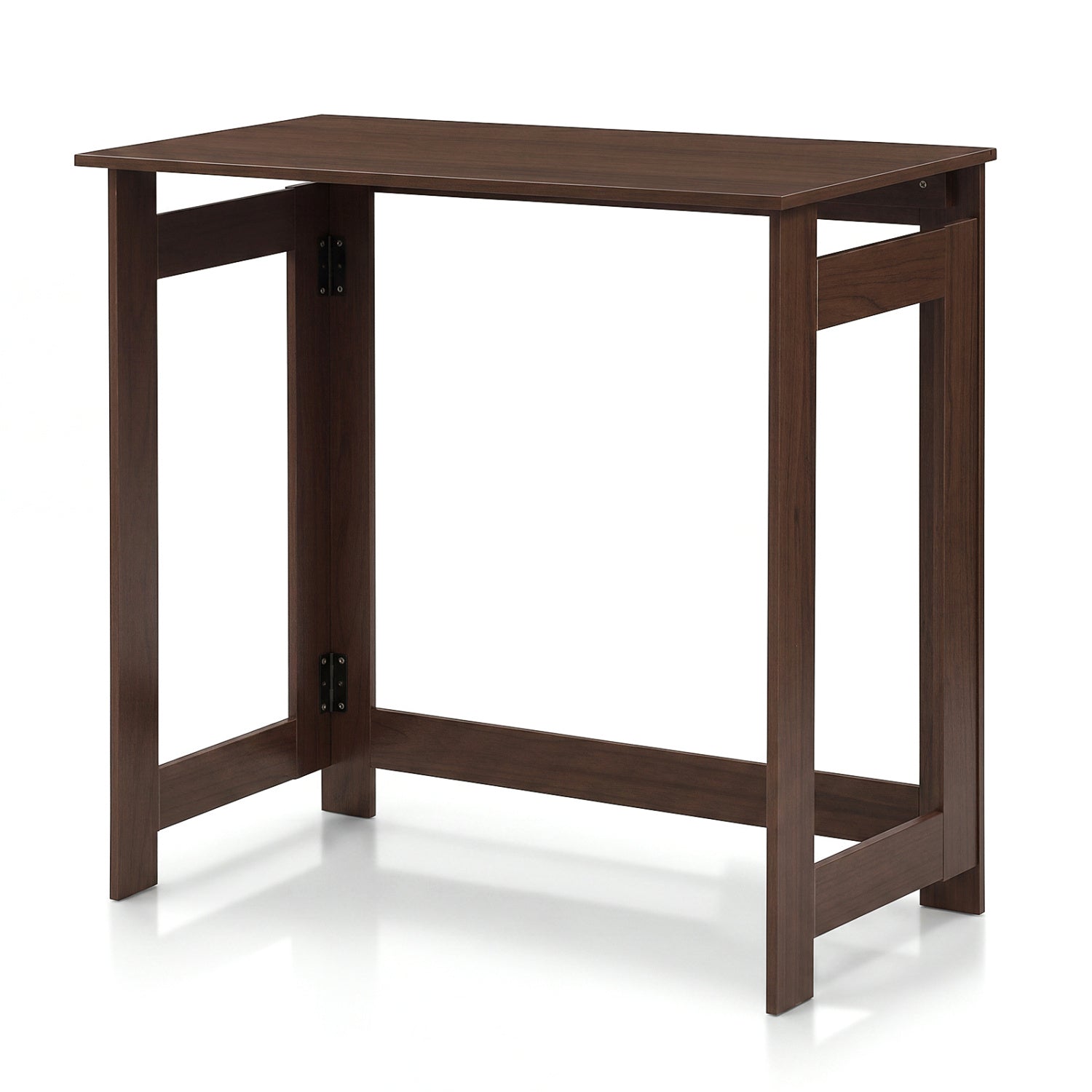 Folding Console Table with Foldable Legs, Brown Console Tables at Gallery Canada