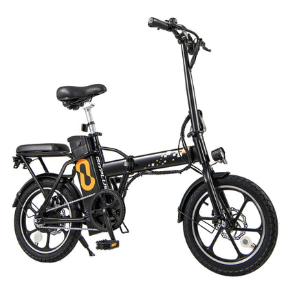 Folding Electric Bicycle, 500W Brushless Motor, Dual Disk Brakes Exercise Machines Options at Gallery Canada