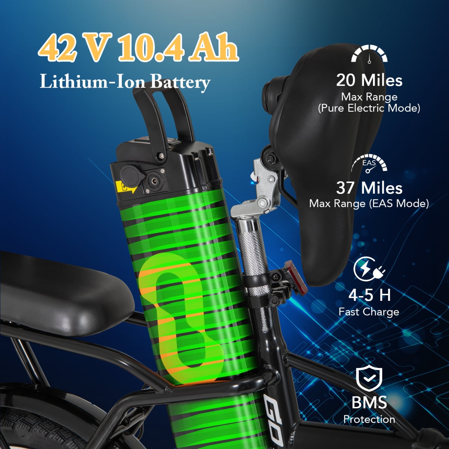 Folding Electric Bicycle, 500W Brushless Motor, Dual Disk Brakes Exercise Machines at Gallery Canada