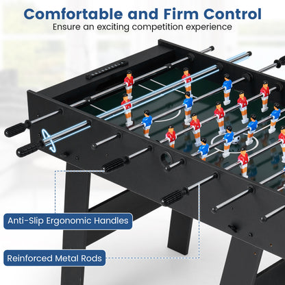 Folding Foosball Table with 22 Players and Slide Scorers Space-Saving Game Table, Black Game Room at Gallery Canada