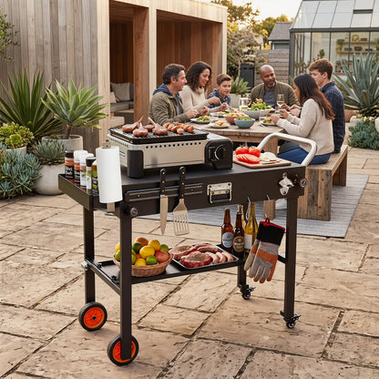 Folding Grill Cart for 17 and 22 Inch Griddles with Heat-Resistant Mat Outdoor Grills at Gallery Canada