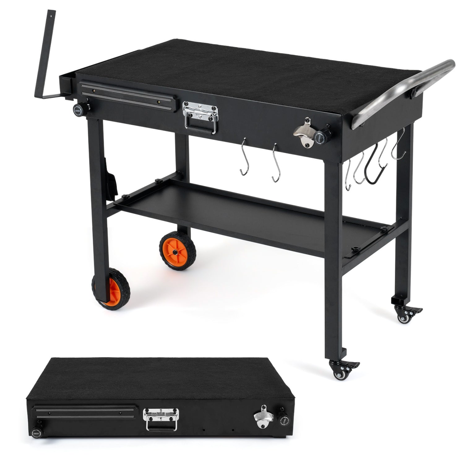 Folding Grill Cart for 17 and 22 Inch Griddles with Heat-Resistant Mat Outdoor Grills at Gallery Canada