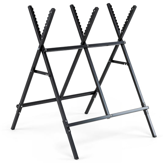 Folding Log Saw Horse, Black Garages Black at Gallery Canada