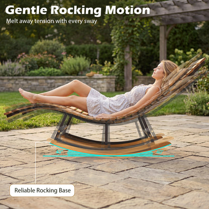 Folding Eucalyptus Outdoor Patio Lounge Chair, Red Outdoor Chaise Lounges at Gallery Canada