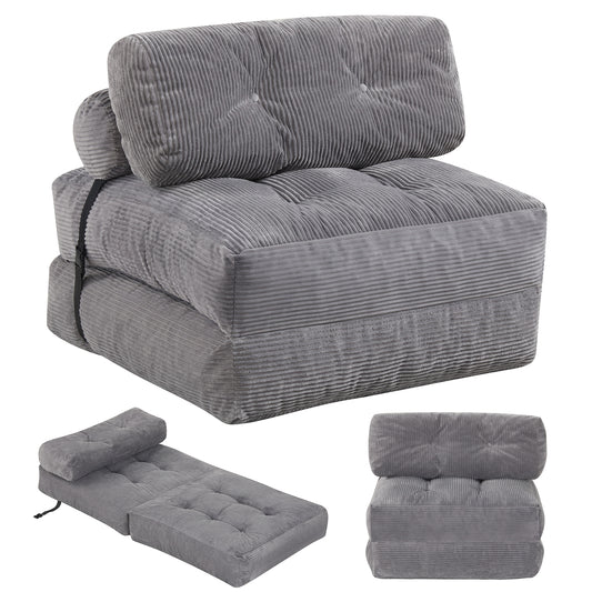 Folding Sofa Bed With Pillow, Gray Sofas & Loveseats Gray at Gallery Canada