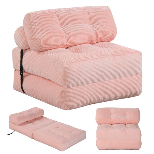Folding Sofa Bed With Pillow, Living Room, Pink Sofas & Loveseats Pink at Gallery Canada