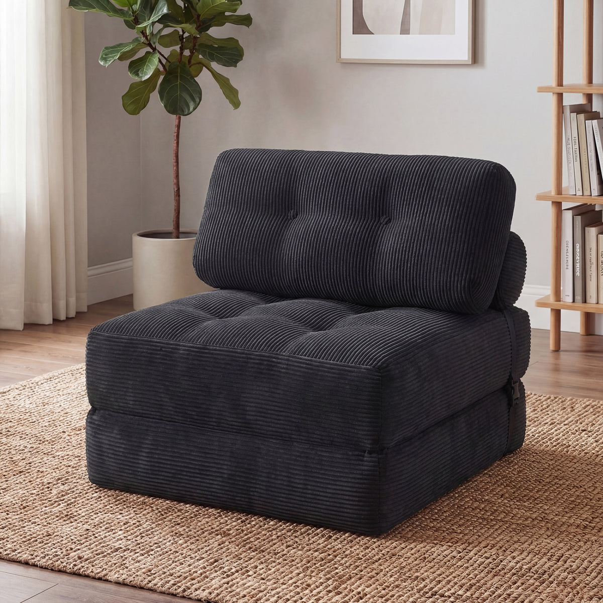 Folding Sofa Bed With Pillow, Back Support, Black Sofas & Loveseats at Gallery Canada