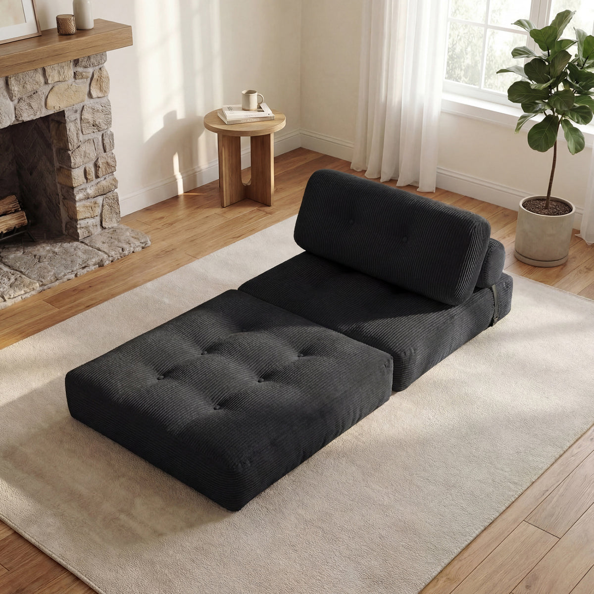 Folding Sofa Bed With Pillow, Back Support, Black Sofas & Loveseats at Gallery Canada
