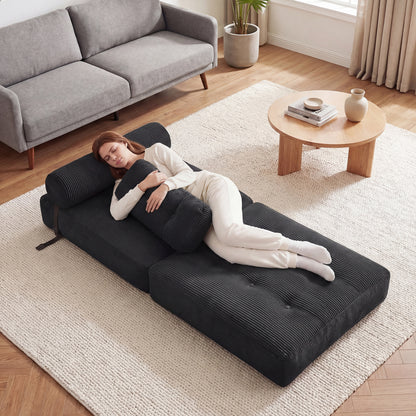 Folding Sofa Bed With Pillow, Back Support, Black Sofas & Loveseats at Gallery Canada