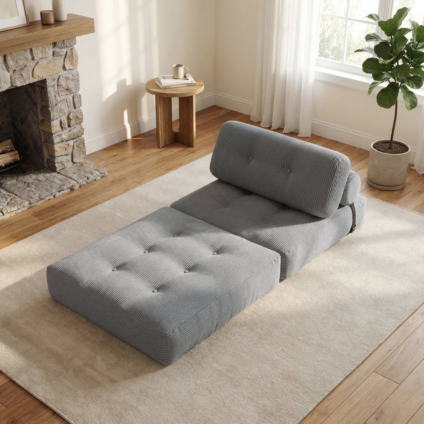 Folding Sofa Bed With Pillow, Gray Sofas & Loveseats at Gallery Canada
